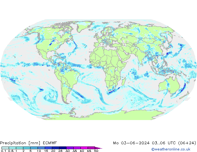 Précipitation ECMWF lun 03.06.2024 06 UTC