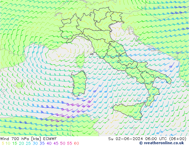  700 hPa ECMWF  02.06.2024 06 UTC