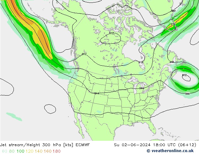 Polarjet ECMWF So 02.06.2024 18 UTC