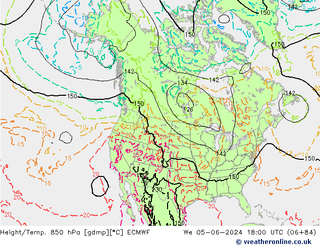 Z500/Rain (+SLP)/Z850 ECMWF Mi 05.06.2024 18 UTC