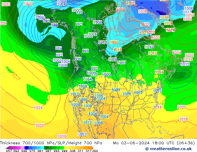 Thck 700-1000 hPa ECMWF Mo 03.06.2024 18 UTC