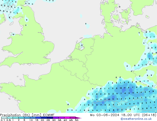 Z500/Rain (+SLP)/Z850 ECMWF Mo 03.06.2024 00 UTC