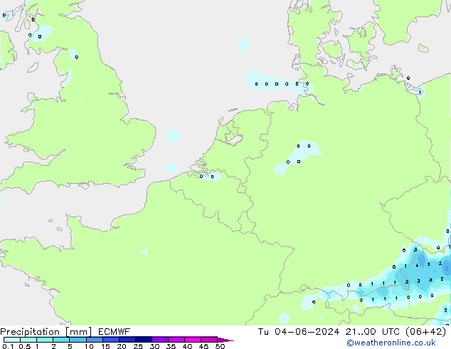 Precipitación ECMWF mar 04.06.2024 00 UTC