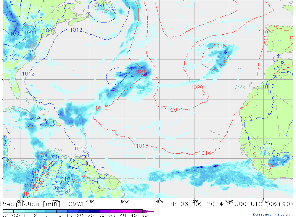 opad ECMWF czw. 06.06.2024 00 UTC