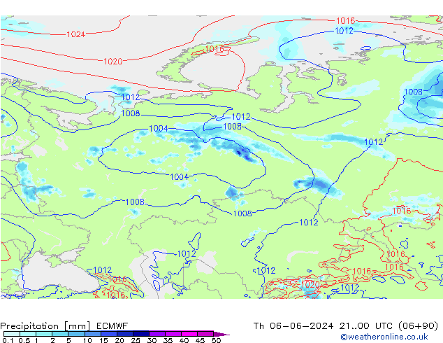 Neerslag ECMWF do 06.06.2024 00 UTC