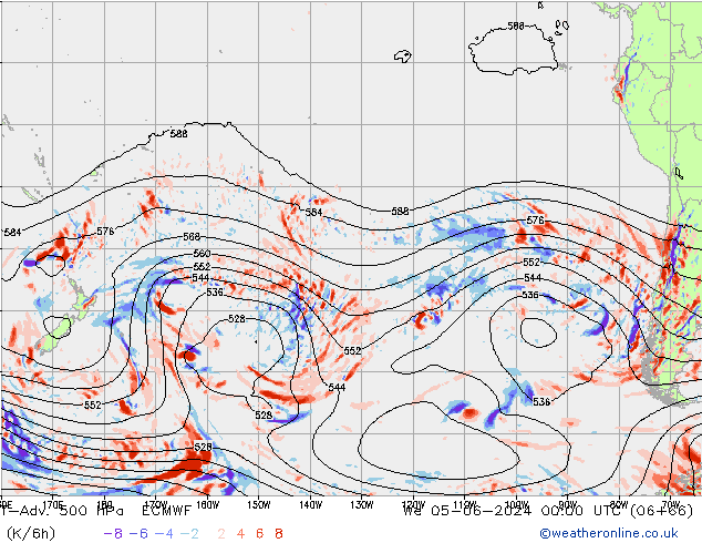 T-Adv. 500 hPa ECMWF Qua 05.06.2024 00 UTC