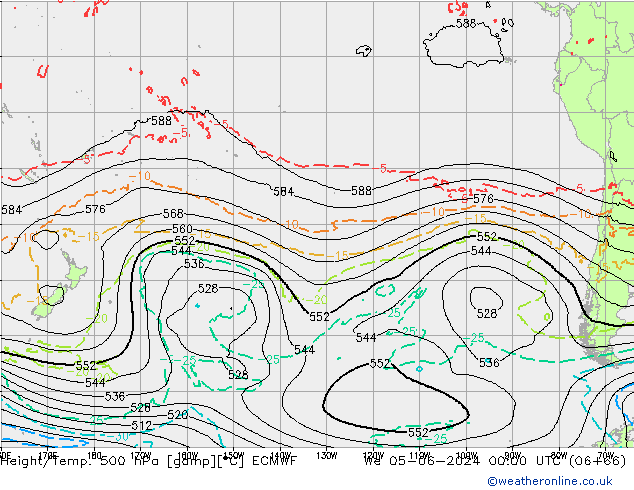 Z500/Rain (+SLP)/Z850 ECMWF  05.06.2024 00 UTC