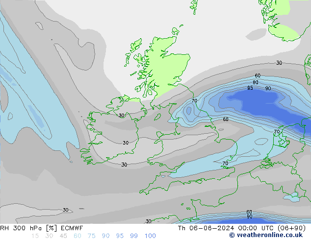 RV 300 hPa ECMWF do 06.06.2024 00 UTC