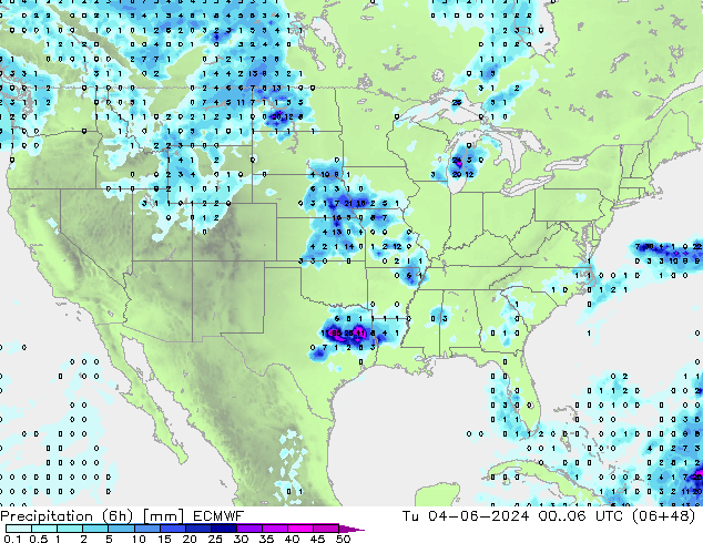 Z500/Rain (+SLP)/Z850 ECMWF Tu 04.06.2024 06 UTC