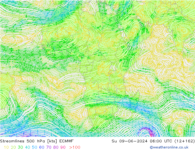  500 hPa ECMWF  09.06.2024 06 UTC