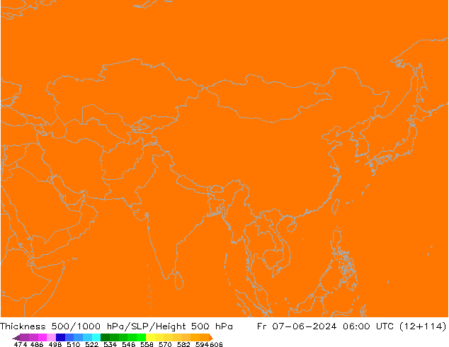 Thck 500-1000hPa ECMWF ven 07.06.2024 06 UTC