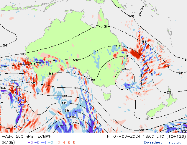T-Adv. 500 hPa ECMWF vr 07.06.2024 18 UTC