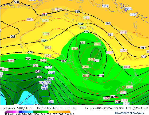 Thck 500-1000hPa ECMWF Pá 07.06.2024 00 UTC