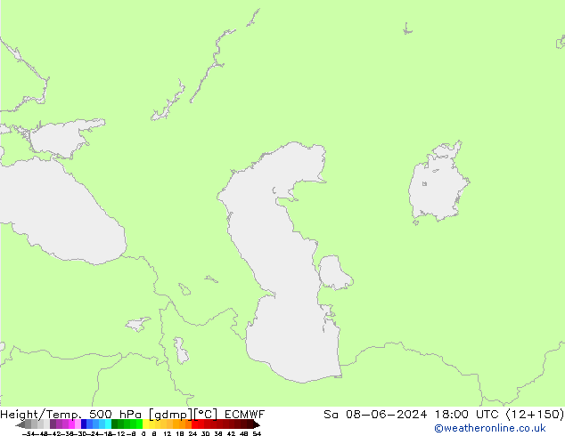 Z500/Yağmur (+YB)/Z850 ECMWF Cts 08.06.2024 18 UTC