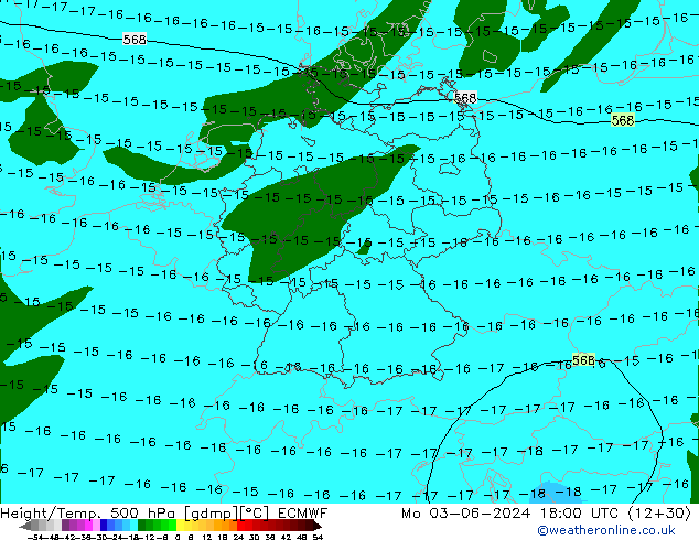 Z500/Rain (+SLP)/Z850 ECMWF  03.06.2024 18 UTC