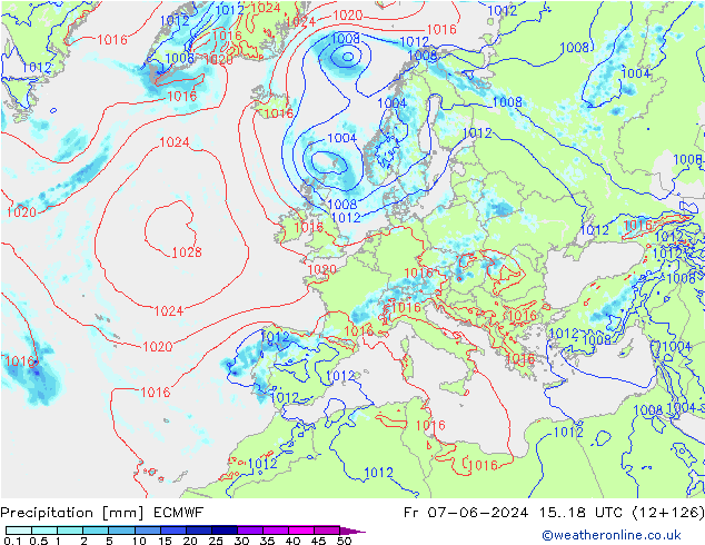 Precipitación ECMWF vie 07.06.2024 18 UTC