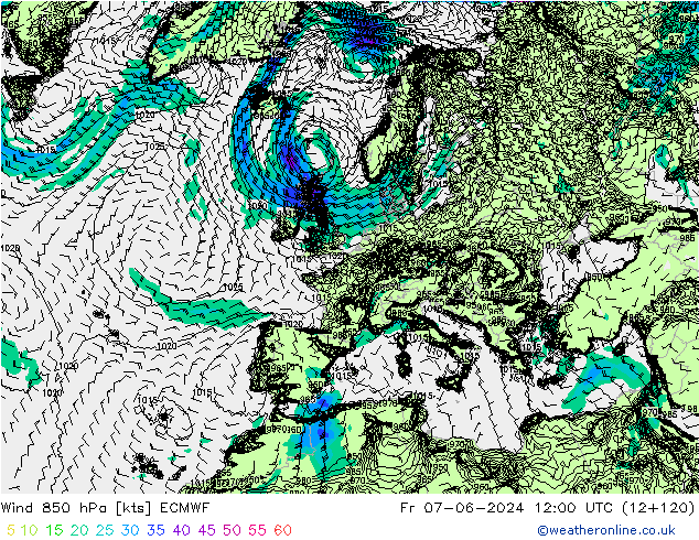 Wind 850 hPa ECMWF vr 07.06.2024 12 UTC