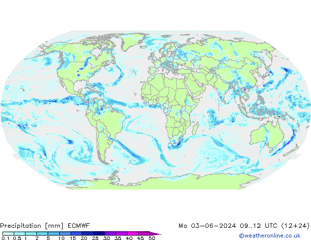 Précipitation ECMWF lun 03.06.2024 12 UTC