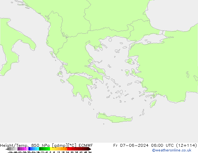 Height/Temp. 850 hPa ECMWF pt. 07.06.2024 06 UTC