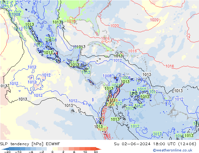 SLP tendency ECMWF Ne 02.06.2024 18 UTC