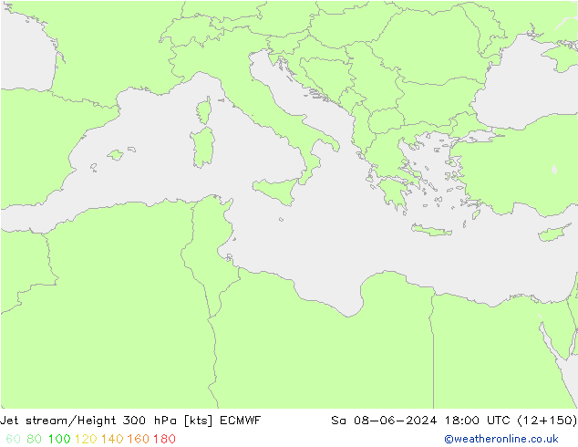 джет ECMWF сб 08.06.2024 18 UTC