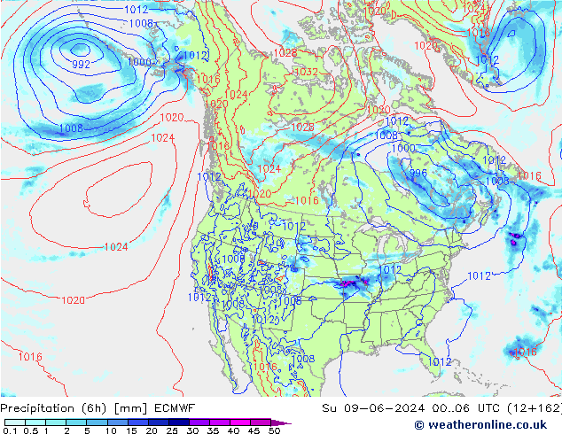 Z500/Rain (+SLP)/Z850 ECMWF Ne 09.06.2024 06 UTC