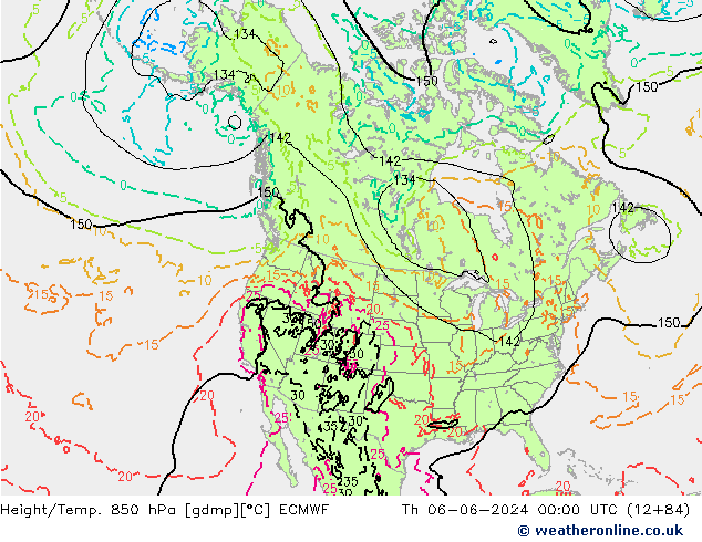 Z500/Rain (+SLP)/Z850 ECMWF Do 06.06.2024 00 UTC