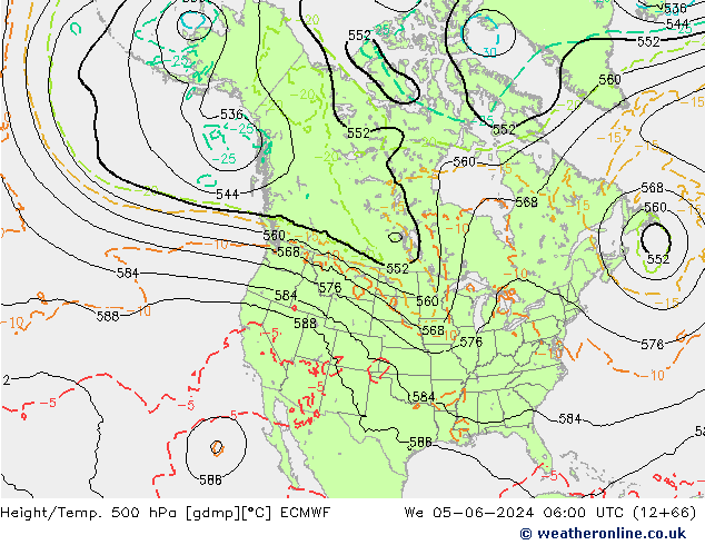 Z500/Rain (+SLP)/Z850 ECMWF  05.06.2024 06 UTC