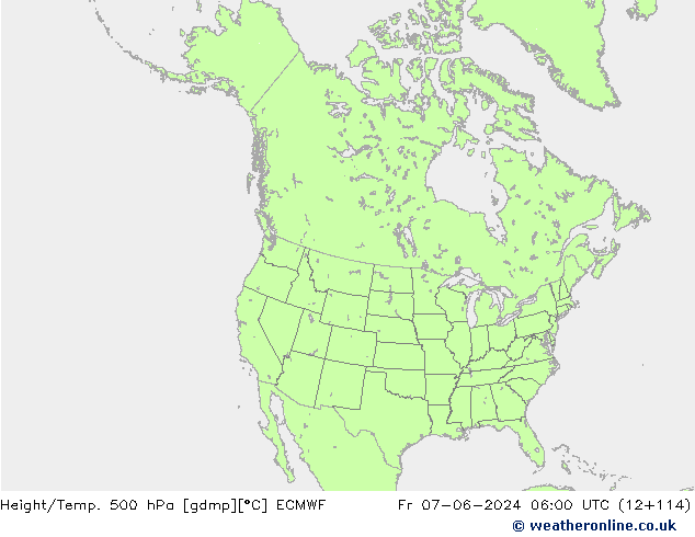 Z500/Rain (+SLP)/Z850 ECMWF Fr 07.06.2024 06 UTC