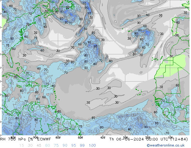 700 hPa Nispi Nem ECMWF Per 06.06.2024 00 UTC