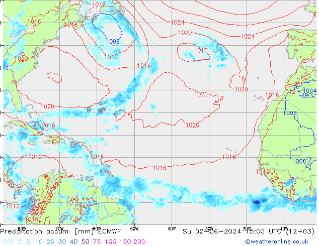Precipitation accum. ECMWF Вс 02.06.2024 15 UTC