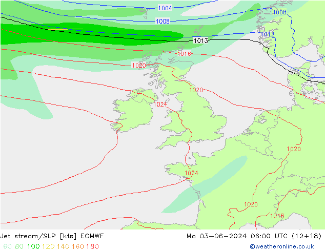 Courant-jet ECMWF lun 03.06.2024 06 UTC