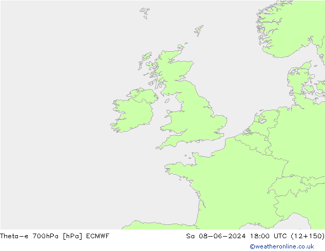 Theta-e 700hPa ECMWF  08.06.2024 18 UTC