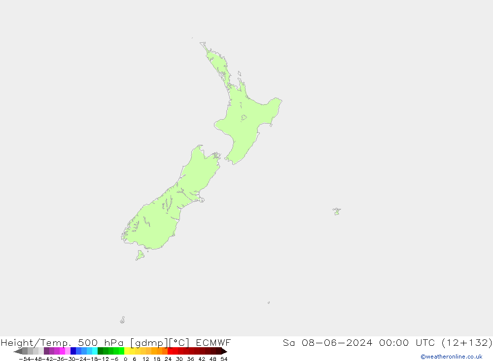 Z500/Rain (+SLP)/Z850 ECMWF Sáb 08.06.2024 00 UTC