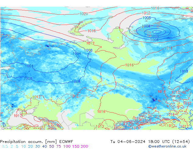 Precipitation accum. ECMWF mar 04.06.2024 18 UTC