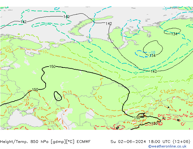 Z500/Rain (+SLP)/Z850 ECMWF Ne 02.06.2024 18 UTC