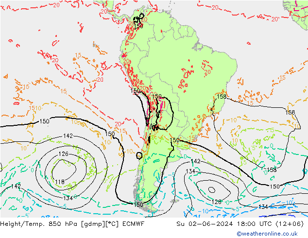 Z500/Rain (+SLP)/Z850 ECMWF  02.06.2024 18 UTC