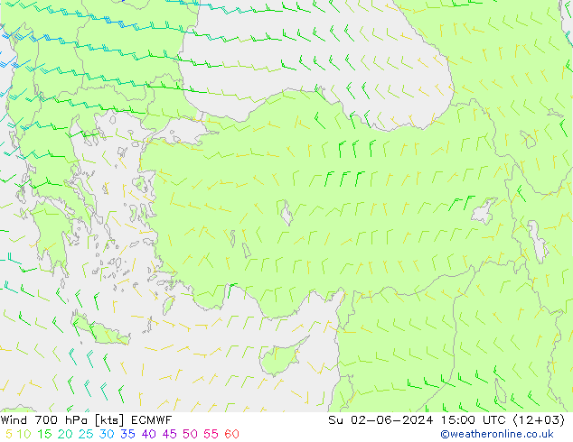 Wind 700 hPa ECMWF Ne 02.06.2024 15 UTC