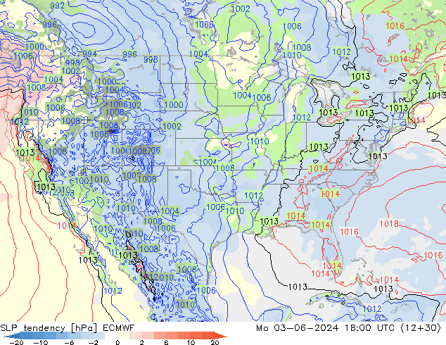 SLP tendency ECMWF Seg 03.06.2024 18 UTC