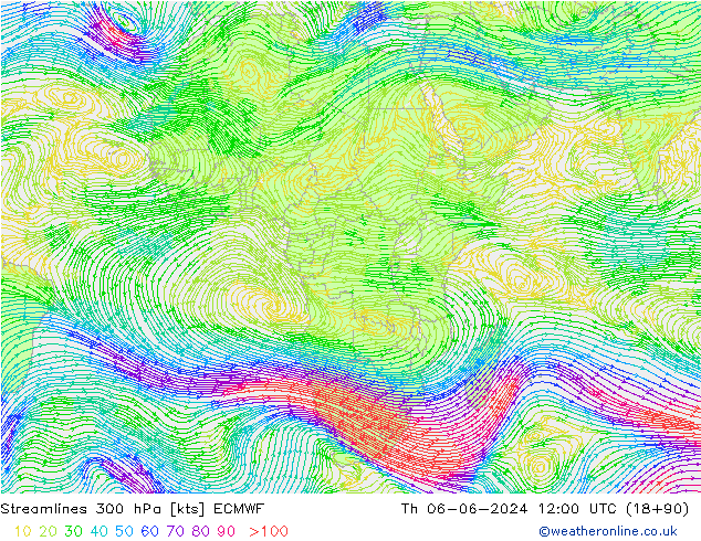  300 hPa ECMWF  06.06.2024 12 UTC