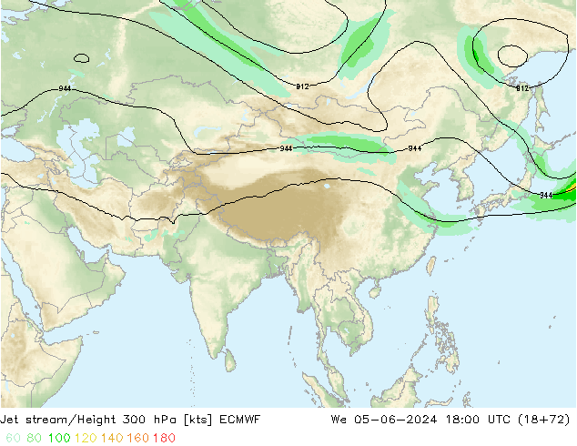 Courant-jet ECMWF mer 05.06.2024 18 UTC