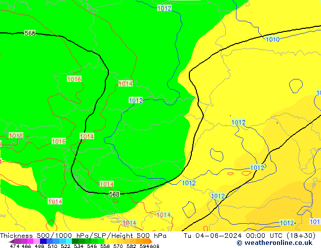 Thck 500-1000hPa ECMWF mar 04.06.2024 00 UTC