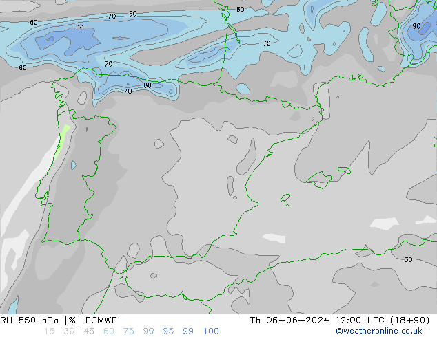 RV 850 hPa ECMWF do 06.06.2024 12 UTC