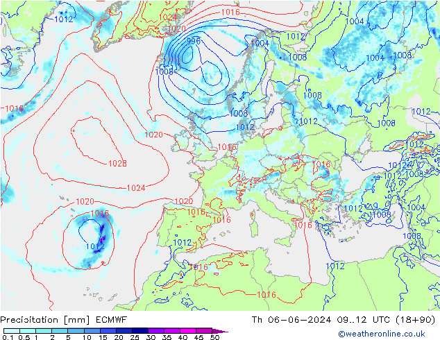 Yağış ECMWF Per 06.06.2024 12 UTC