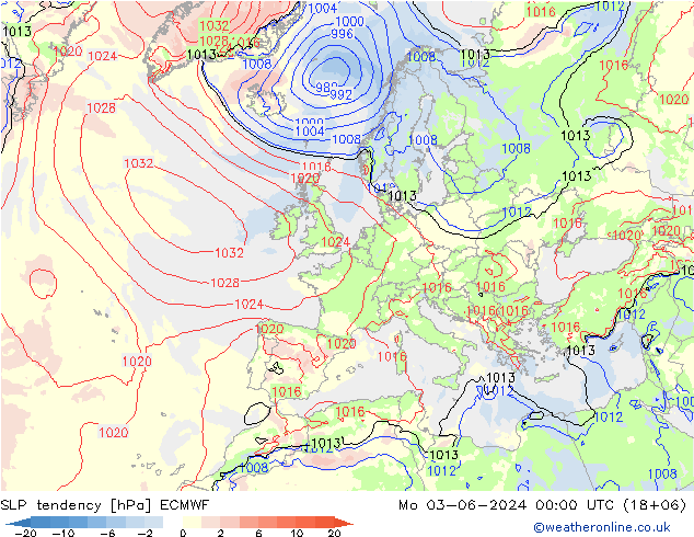 tendencja ECMWF pon. 03.06.2024 00 UTC