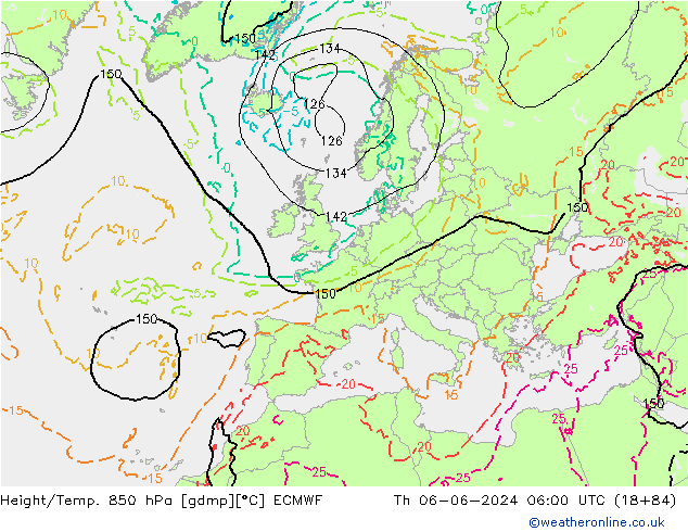 Z500/Rain (+SLP)/Z850 ECMWF  06.06.2024 06 UTC