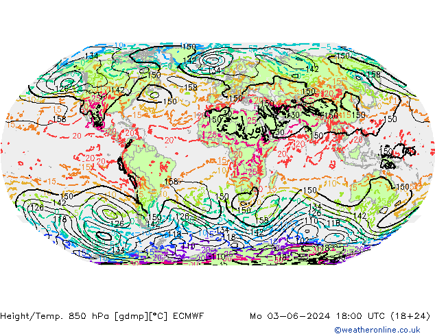 Z500/Rain (+SLP)/Z850 ECMWF Mo 03.06.2024 18 UTC