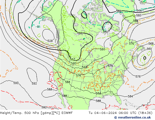 Z500/Rain (+SLP)/Z850 ECMWF Tu 04.06.2024 06 UTC