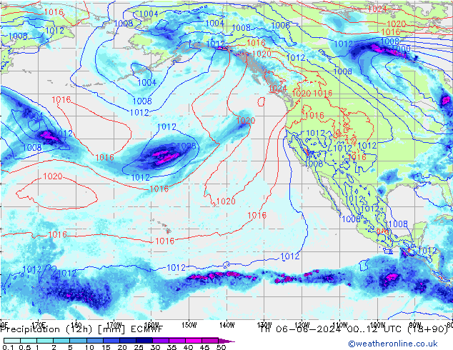 Yağış (12h) ECMWF Per 06.06.2024 12 UTC