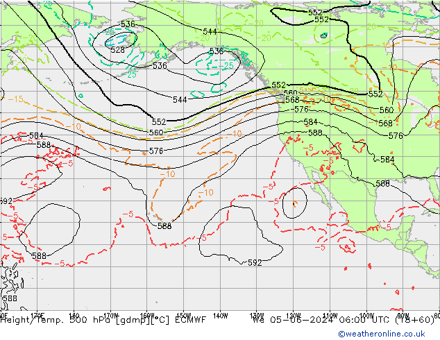 Z500/Rain (+SLP)/Z850 ECMWF  05.06.2024 06 UTC
